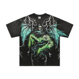 Valley retro cotton t-shirt for men - streetwear hip hop print