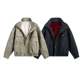 Unisex Down Jacket Winter Fleece Collar Fleece Jacket