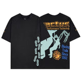 Travis Scott T-Shirt TRAVIS SCOTT CACTUS JACK Loose Crew Neck Short Sleeve