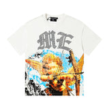 Men's t-shirt with rhinestone print, 100% cotton, american vintage style
