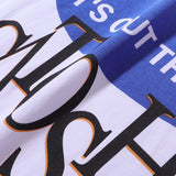 American satoshi retro print 100% cotton t-shirt