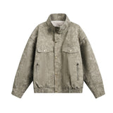 Unisex Down Jacket Winter Fleece Collar Fleece Jacket