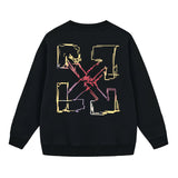 Off OW White Sweatshirt Colored lines