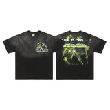 Vale forever vintage pure cotton t-shirt washed and distressed hip hop printingg