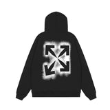 Off OW White Hoodie Blue 3D shape