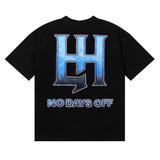 Life hustlers hot diamond direct injection retro printing pure cotton t-shirt g