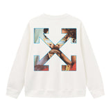 Off OW White Sweatshirt oil painting
