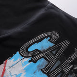 Bkys hot diamond cotton t-shirt g retro print