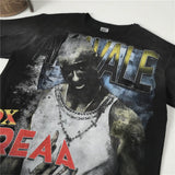 Men's t-shirt with rhinestone print, 100% cotton print