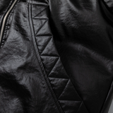 Unisex Down Jacket Men's Winter Thickened Leather Hooded Cotton Jacket