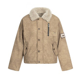 Unisex Down Jacket Winter Pu Leather Sweater Padded Jacket