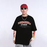 Unisex long-sleeved shirt autum flame fake two-piece