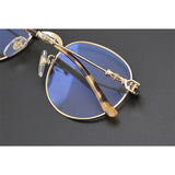 CHH Chrome Hearts Glasses Versatile Literary Retro Round Frame Plain Myopia Glasses Frame