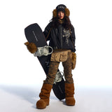 Unisex Down Jacket Men's Winter Fur Collar Jacket