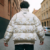 Men Jacket Winter Stand-up Collar Cotton-Padded Clothes Men