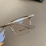 CHH Chrome Hearts Glasses Pure Titanium Ultra Light Vintage Large Frame Eyebrow Frame Glasses Frame