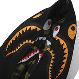 Bathing Ape Hoodie Camouflage Shark Double Hat Jacket Men's Autumn and Winter Cardigan Zipper Embroidered Hooded Sweater