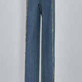 Unisex Pants Fall Worn Jeans