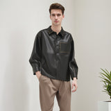 Men Jacket Retro Loose Cargo