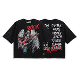 Bkys american hot diamond washed pure cotton t-shirt g direct injection hip hop printing