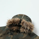 Unisex Down Jacket Men's Winter Camouflage Fur Collar Padded Jacket