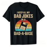 Funny Dad Jokes in Dad a Base Vintage for Father's Day T-Shirt