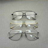 CHH Chrome Hearts Glasses Ultra Light Double Beam Pure Titanium Glasses Frame Myopia Frame