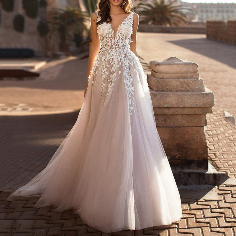 Slutty Wedding Dress Lace One-Piece Dress Wedding Dress