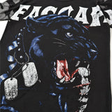Men's t-shirt with rhinestone print, 100% cotton print