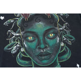 Lost Intricacy T-Shirt Medusa Snakehead Print Short Sleeve Wash