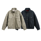Unisex Down Jacket Winter Fleece Collar Fleece Jacket