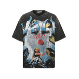 Men's t-shirt with rhinestone print, 100% cotton print