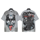Men's t-shirt short sleeve hot diamond printing g pure cotton hip hop street printing