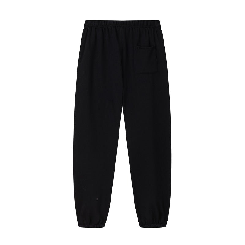 Hip-hop pants american high street pants fleece-linedloose spider web printing jogger pants sweatpants casual sweatpants