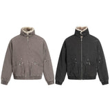 Unisex Down Jacket Men's Winter Fur Collar Padded Jacket