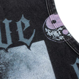 Hip hop tank top - streetwear character print, washed & distressed, oversized sleeveless vest, athletic sleeveless t-shirt for men