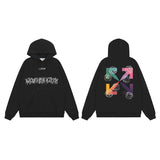 Off OW White Hoodie Colored crosses of yarn balls