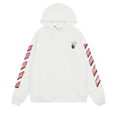 Off OW White Hoodie pink ribbon