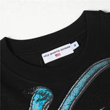 Men's t-shirt with rhinestone print, 100% cotton print