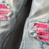 Amiri Jeans Casual Hip Hop Slim Jeans Men #805