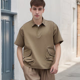 Unisex Polo Shirt Short Sleeve Men's Summer Outdoor Loose