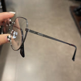 CHH Chrome Hearts Glasses Pure Titanium Ultra Light Polygonal Myopia Glasses Frame