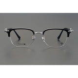 CHH Chrome Hearts Glasses Pure Titanium Vintage Fashion Half Frame Myopia Glasses Frame
