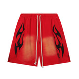 HS Shorts Retro abstract print