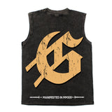 Hip hop tank top - american streetwear hip hop statue of liberty print tank vest summer sleeveless t-shirt