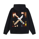 Off OW White Hoodie Oil Painting