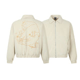 Unisex Down Jacket Men's Winter Warm Corduroy Padded Jacket