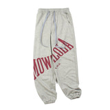 Hip-hop pants american high street gray sweatpants loosecasual sports terry jogger pants pants trendy