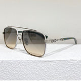 CHH Chrome Hearts Glasses Japanese large frame pure titanium engraved pattern myopia glasses frame
