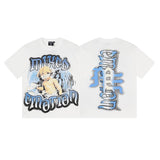 Mixed emotion men's t-shirt - short sleeve, hotfix rhinestone print, 100% cotton